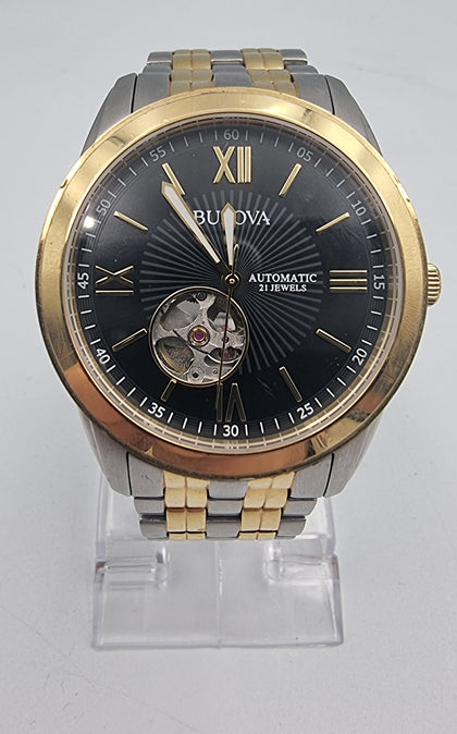 Bulova Men's Classic Two-Tone automatic movement  wrist watch boxed