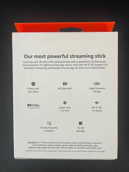 Amazon Fire TV Stick 4K Max (2nd Gen) NEW