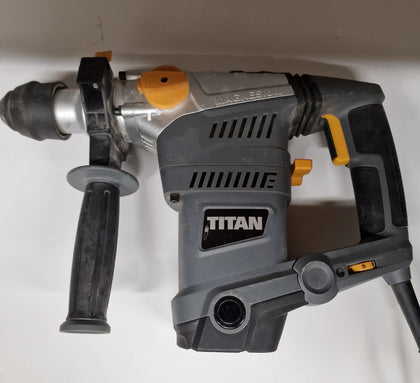 ** Collection Only ** Titan Ttb653sds Rotary Hammer Drill 1500w with Case Bits