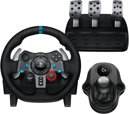 Logitech G29 SE Driving Force Racing Wheel and Pedals and Gear Shifter for PS3/4/5 AND PC