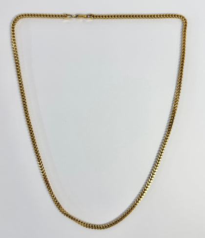 18ct yellow gold franco necklace 19