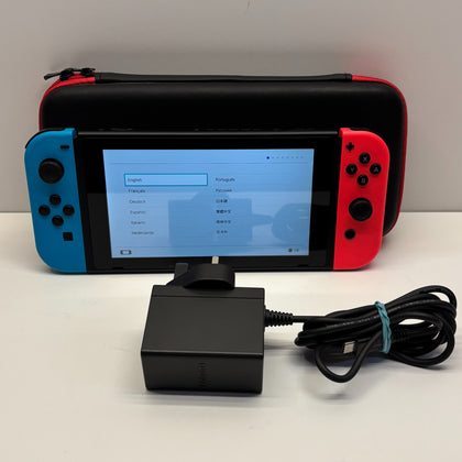 Nintendo Switch with Neon Red/ Neon Blue Joy Cons Console Only