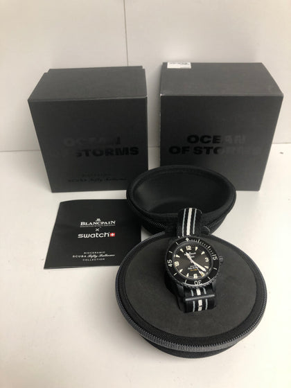 Swatch X Blancpain Scuba Fifty Fathoms Ocean Of Storms
