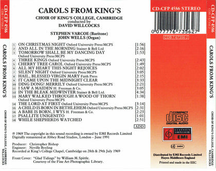 Choir Of King's College, Cambridge - David Willcocks – Carols From King's