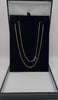 9ct 375 yellow gold box style chain 3.79g Boxed 20" hallmarked