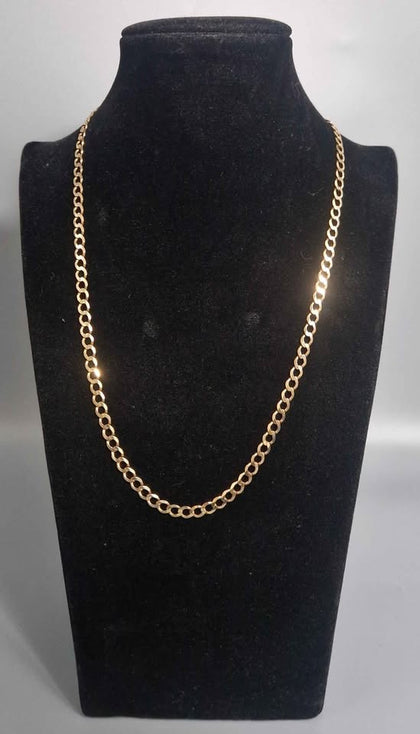 9ct GOLD NECKLACE 375 8.2G 18'' in Length