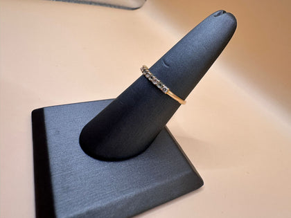 9ct Yellow Gold Multi Gem Band Ring