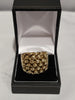 9ct Yellow Gold 5 Row Keeper Ring - 31.8G - Size X
