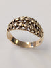 9ct Gold Dot Ring Size N 1/2