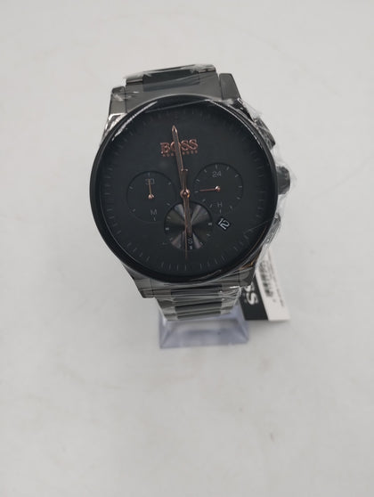 Hugo Boss Black Plated Textured Dial Bracelet Watch