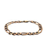 9ct Figaro Bracelet 9" Solid