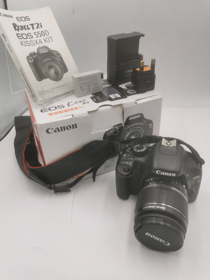 Canon EOS Kiss X4 EF-S 15-55 IS Kit Bundle 18MP - Boxed with Charger & Spare Battery