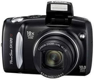 Canon SX120 Is 10.0 Mega Pixel 10x Optical Digital Camera (Black)