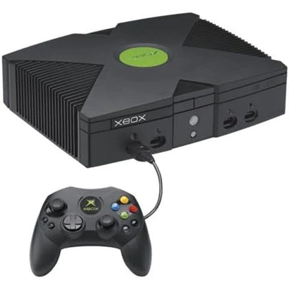 Xbox Console, Black, Boxed, Two Pads, One Xbox Remote.