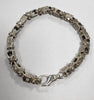 925 - Silver Lego Link Bracelet With Clear Stones - 27.44 - 9"