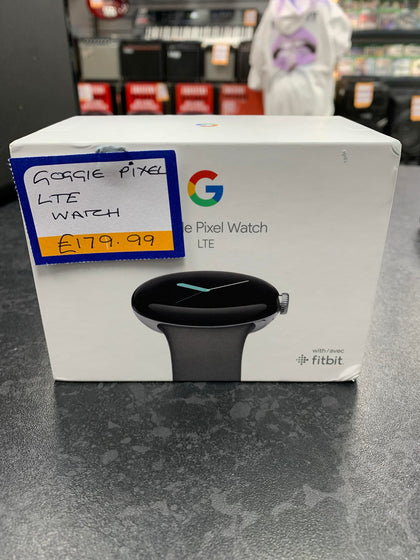 Google Pixel Watch - Polished Silver Case/Charcoal Active Band - 4G LTE + Bluetooth/Wi-Fi