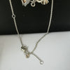 Pandora Necklace with 4 Pandora Charms, Hallmarked 925 ALE, 17.20Grams, Length: 18"