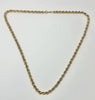 20" 9ct Yellow gold rope chain
