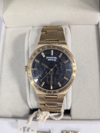 Viviene Westwood Watch Vv249bkgd Black Face Gold Colour