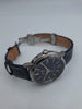 Seiko SRPH87K1 mens blue stainless steel 4R35 calibre automatic watch with leather strap, deployment clasp and original steel bracelet