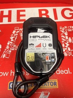 Hiplok DX+ D Lock & 2M Cable Black