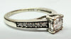 9ct White gold and diamond solitaire