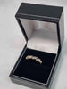 9ct Yellow Gold Ladies Ring With 0.11ct Diamond Stones - Size M - 2.02 Grams