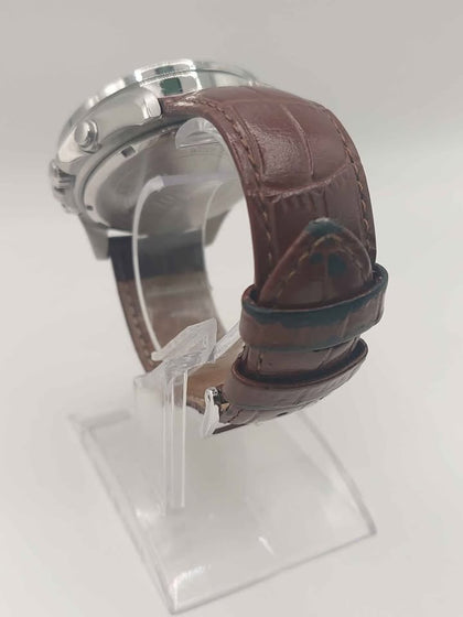 Casio EFR-547 Mens Watch, Brown Leather Strap, Boxed