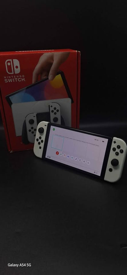 Nintendo Switch OLED Handheld Gaming Console - 64GB SSD - White - Boxed