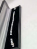 925 Silver 8" Hallmarked CZ bracelet -weighs 21.6 grams- box included