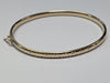 9CT GOLD HALF PATTERNED BANGLE PRESTON STORE