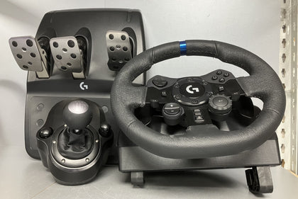 Logitech G923 Racing Wheel & Pedals - PS4 & PC, Black