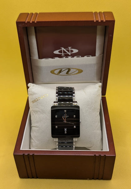 ***SALE*** Paris Men's ON603-MBK Prezioso Swiss Quartz Bracelet Watch