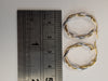 9ct Yellow & White Gold Twist Earrings