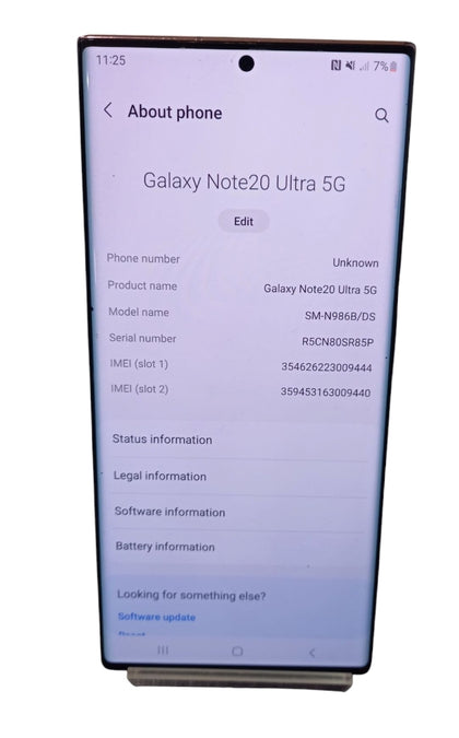Samsung Galaxy Note20 Ultra 5G - 256 GB - Mystic Bronze ** read description**