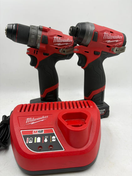 M12 Drill/Impact Combo Kit - Milwaukee 2494-22