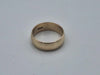 9ct Yellow Gold Plain Wedding Band Ring - 5.53 Grams - Size Q