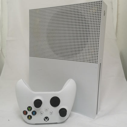 Xbox One S Console, 1TB, White, Unboxed, with White Microsoft Controller.