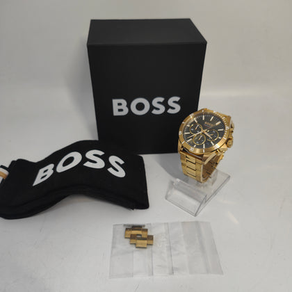 Hugo Boss 1514059 Mens Troper Gold Plated Chronograph Watch