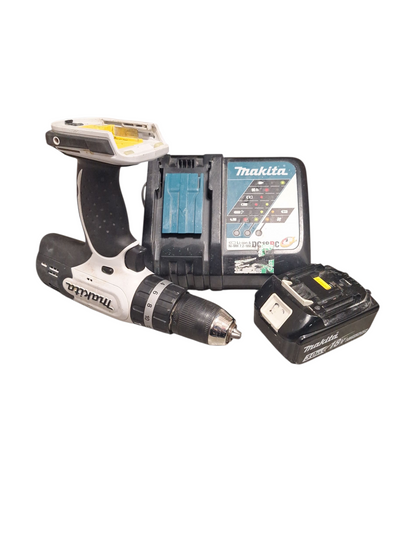 Makita DHP453 Lxt 18v Volt Cordless Drill Driver - White