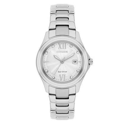 Citizen Eco-Drive Ladies' Silhouette Crystal Bracelet Watch