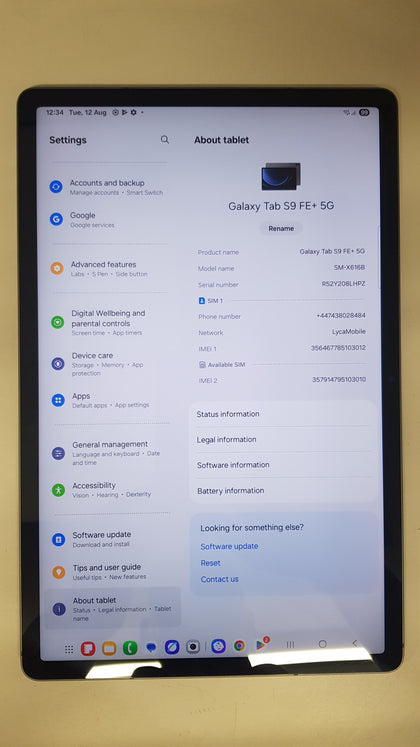 Samsung Galaxy Tab S9 FE+ 12.4