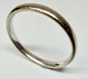 18ct white gold wedding band ring M 1/2