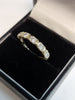9ct Yellow Gold Ring With CZ Stones - Size O -  2.24G - Hallmarked