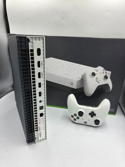 Microsoft Xbox One X Console, 1TB, Hyperspace Edition White/Dots, Boxed