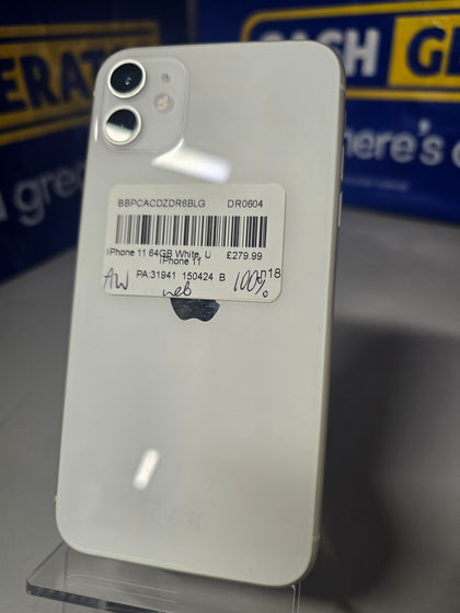 iPhone 11 64GB White, Unlocked