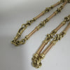 Solid 9K Gold Bar Chain, 375 Hallmarked and Tested, Total Weight: 44.5Grams, Size: 20" Length Approx