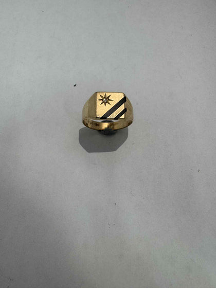 9CT gold ring (size P) (4.22g)