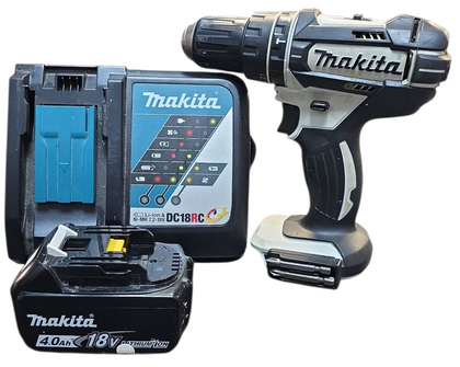 Makita Dhp482 Drill With 4.0ah Battery And Charger