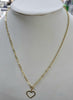 9ct gold chain with heart